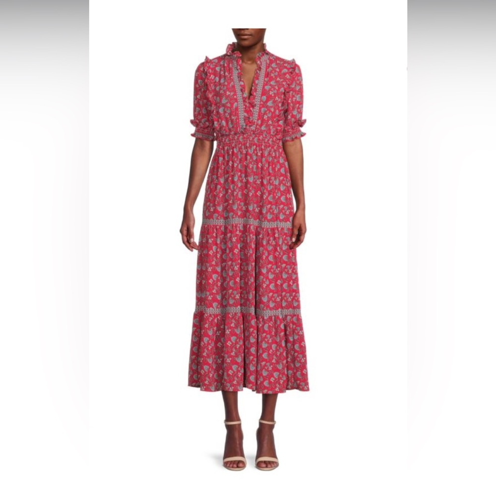 EUC Tiered maxi dress